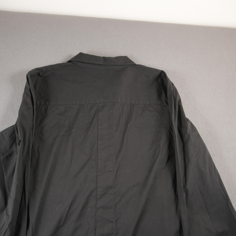 Lafayette 148 New York Stretch Cotton Women Shirt L Long Sleeve Coastal Office - Picture 15 of 16
